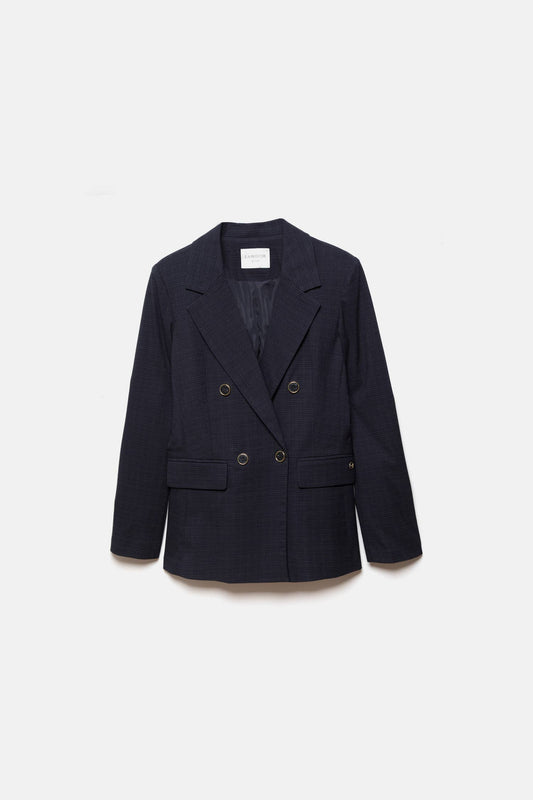 Blazer doppiopetto a quadri