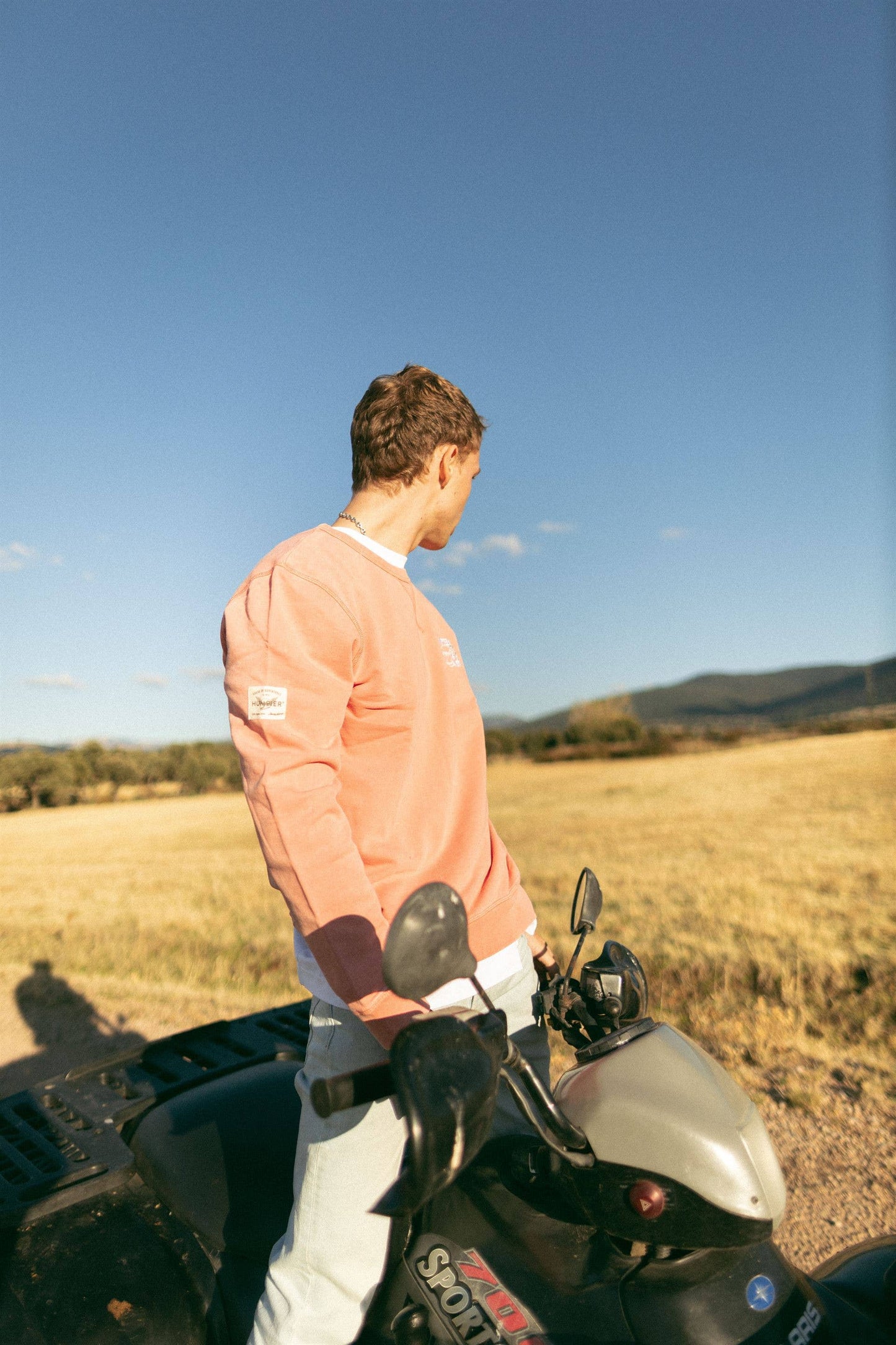 Felpa girocollo Humpier Motors in cotone biologico