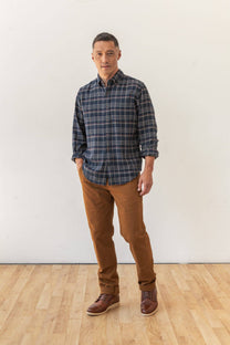 Camicia Sutton slim a quadri crepuscolo