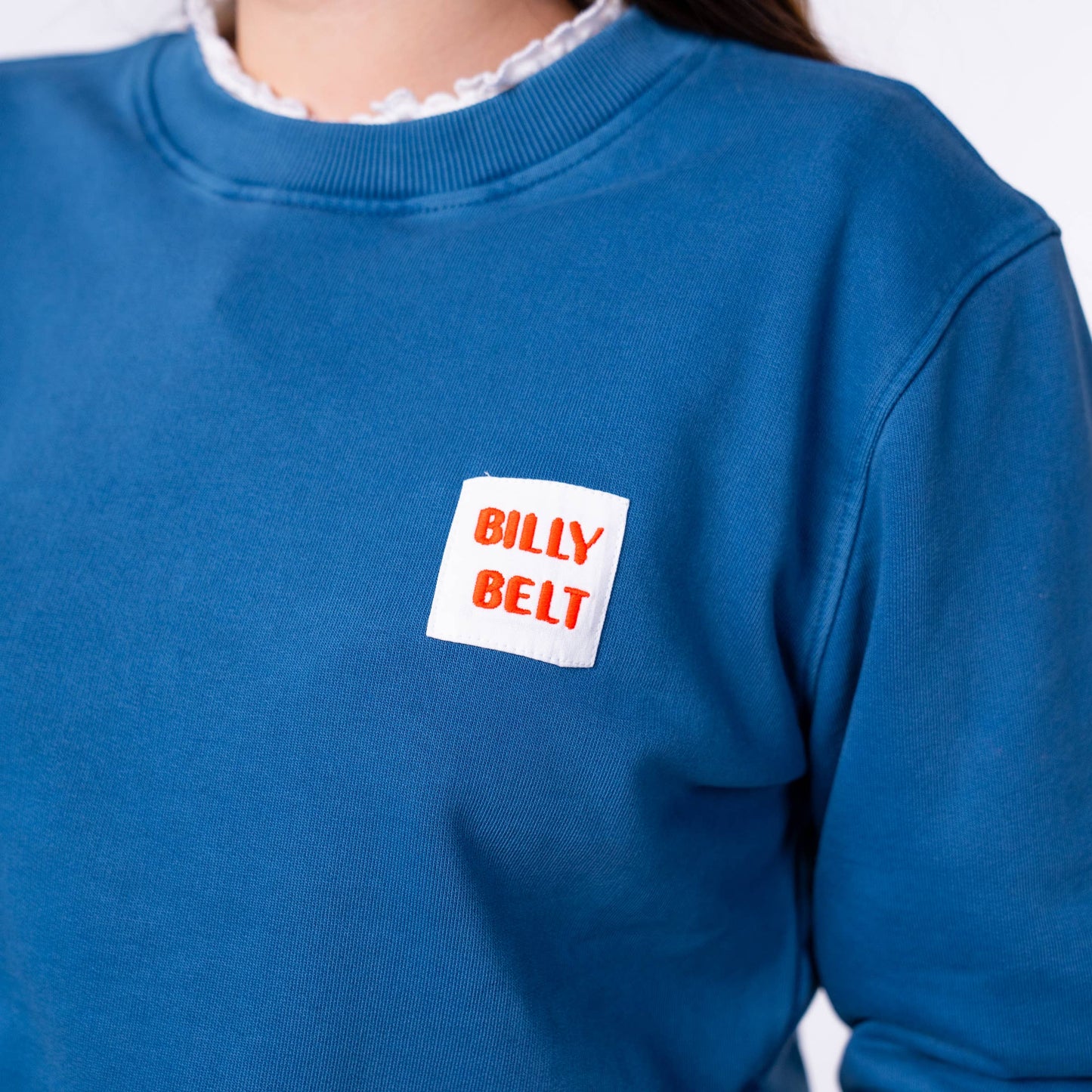 Felpa unisex Billyclub blu navy in cotone biologico