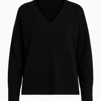 Maglione in lana con scollo a V