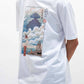 T-shirt unisex in cotone biologico con stampa castello tra le nuvole