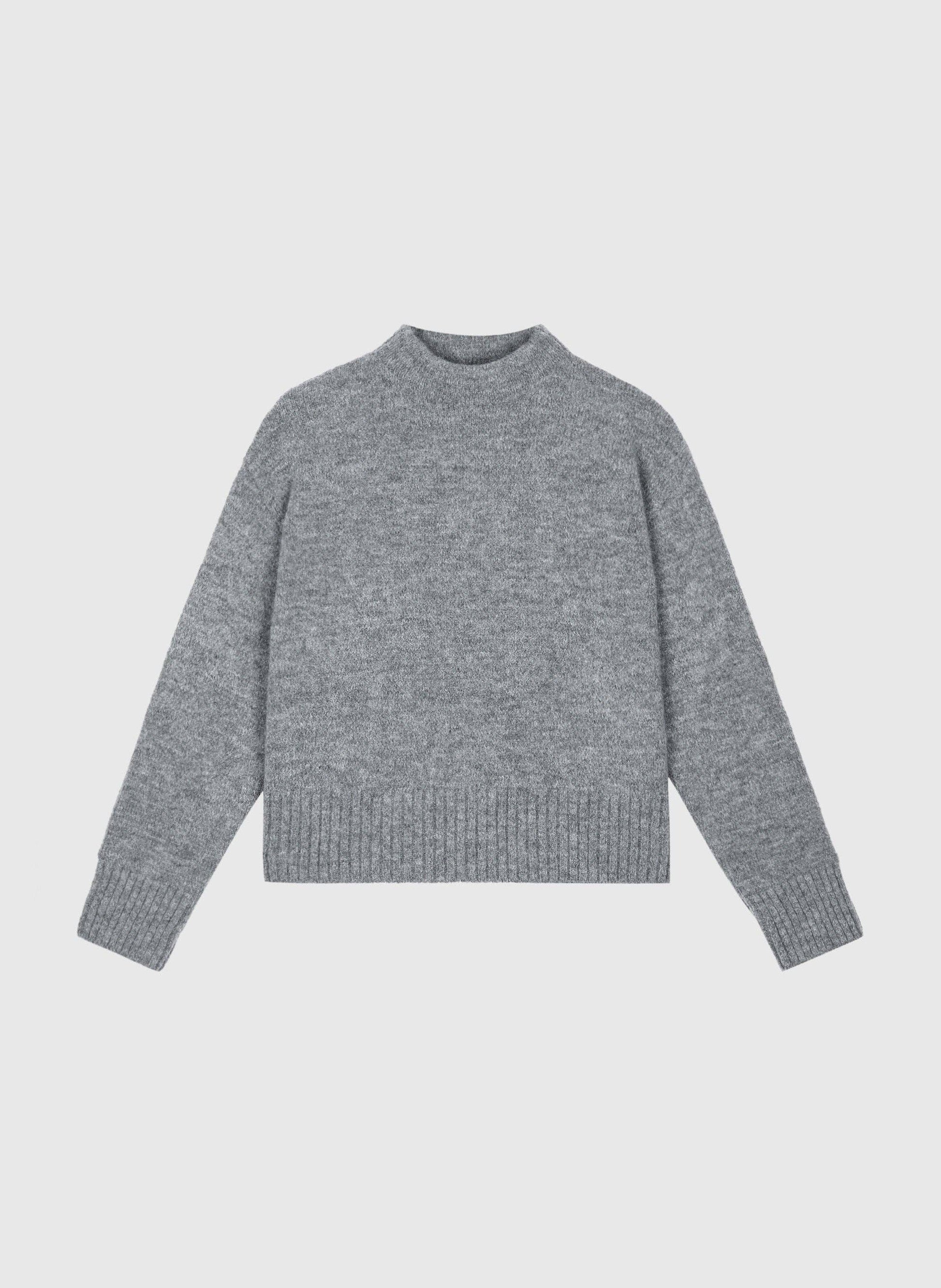Maglione girocollo Lorana grigio mélange
