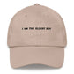 Cappellino ricamato "I Am The Eldest Boy" in cotone