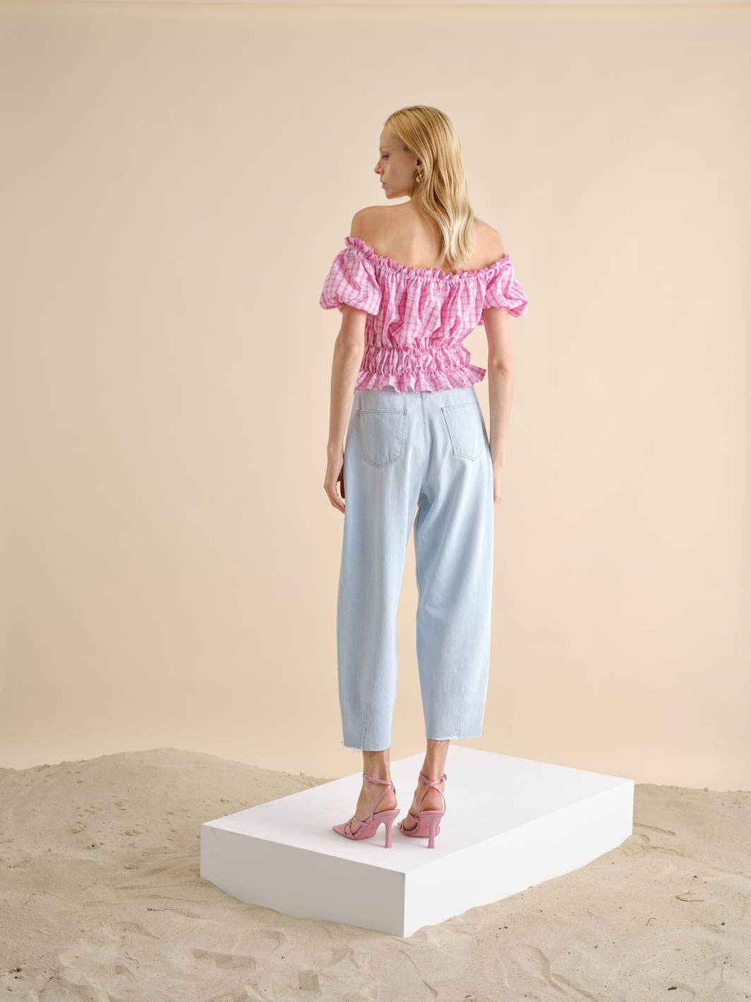 Pantaloni Ganga con polsini