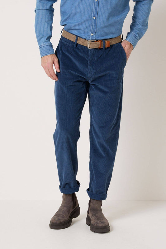 Pantaloni Sundy in velluto a coste blu celeste