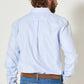 Camicia slim blu tinta unita La W. Thèbes