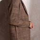 Cappotto midi effetto pelliccia a quadri
