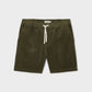 Pantaloncini in velluto a coste con coulisse elasticizzata verde