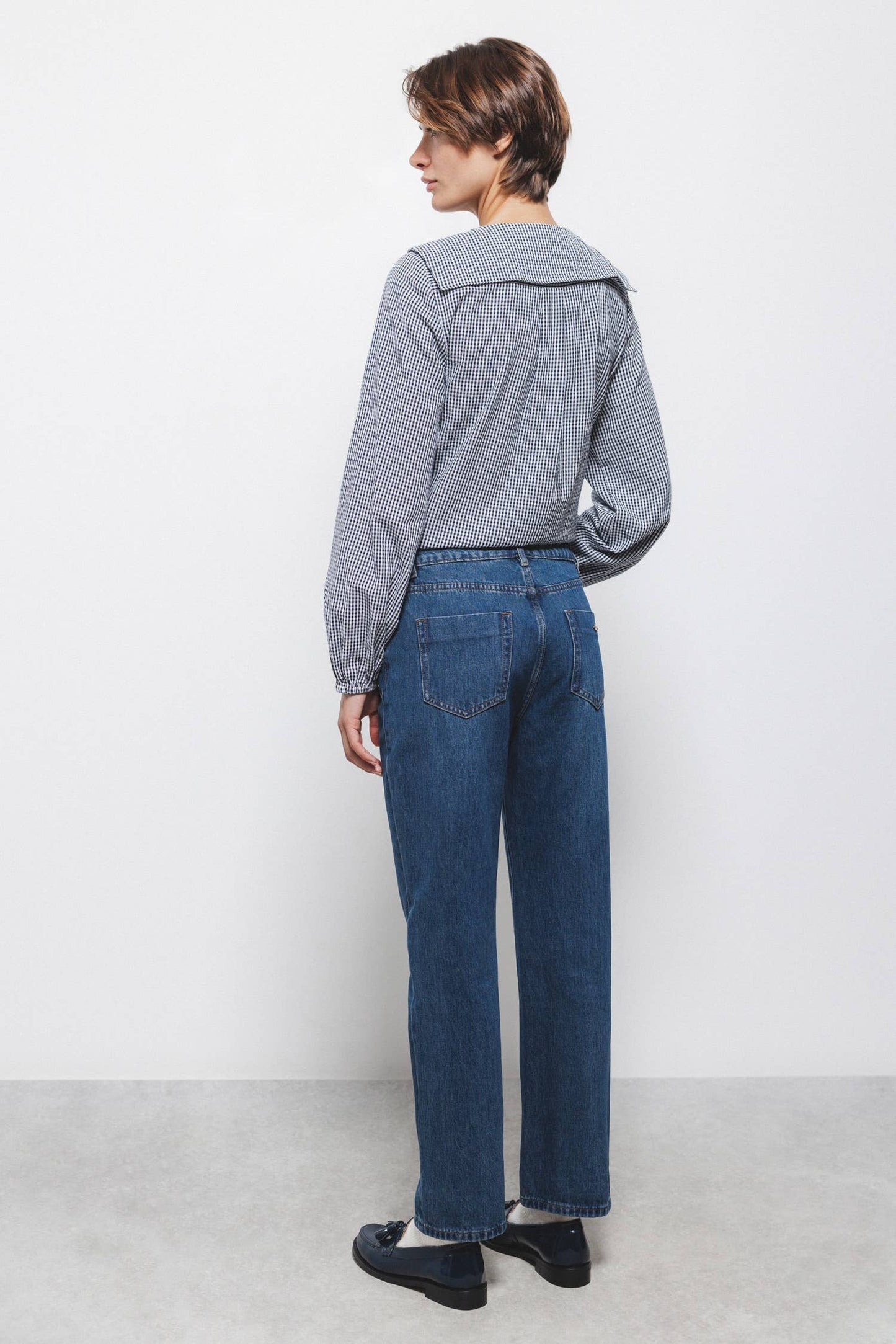 Jeans regular fit a vita media