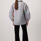 Giacca bomber in raso con zip