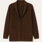 Cappotto cardigan in maglia strutturata con cintura