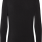 Maglia a collo alto Anna in misto lana nera
