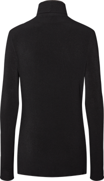 Maglia a collo alto Anna in misto lana nera