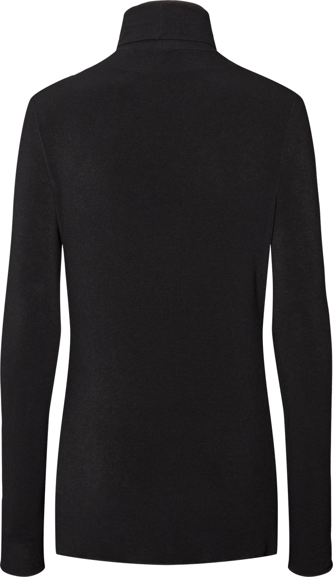 Maglia a collo alto Anna in misto lana nera