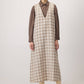 Abito lungo in tweed senza maniche
