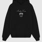 Felpa unisex con cappuccio Bendita Locura nera