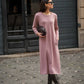 Abito midi in maglia morbida con tasche