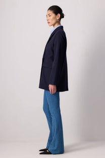 Blazer doppiopetto con bottoni effetto conchiglia