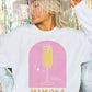 Felpa oversize grafica Mimosa