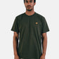 T-shirt essenziale in cotone biologico verde Kombu