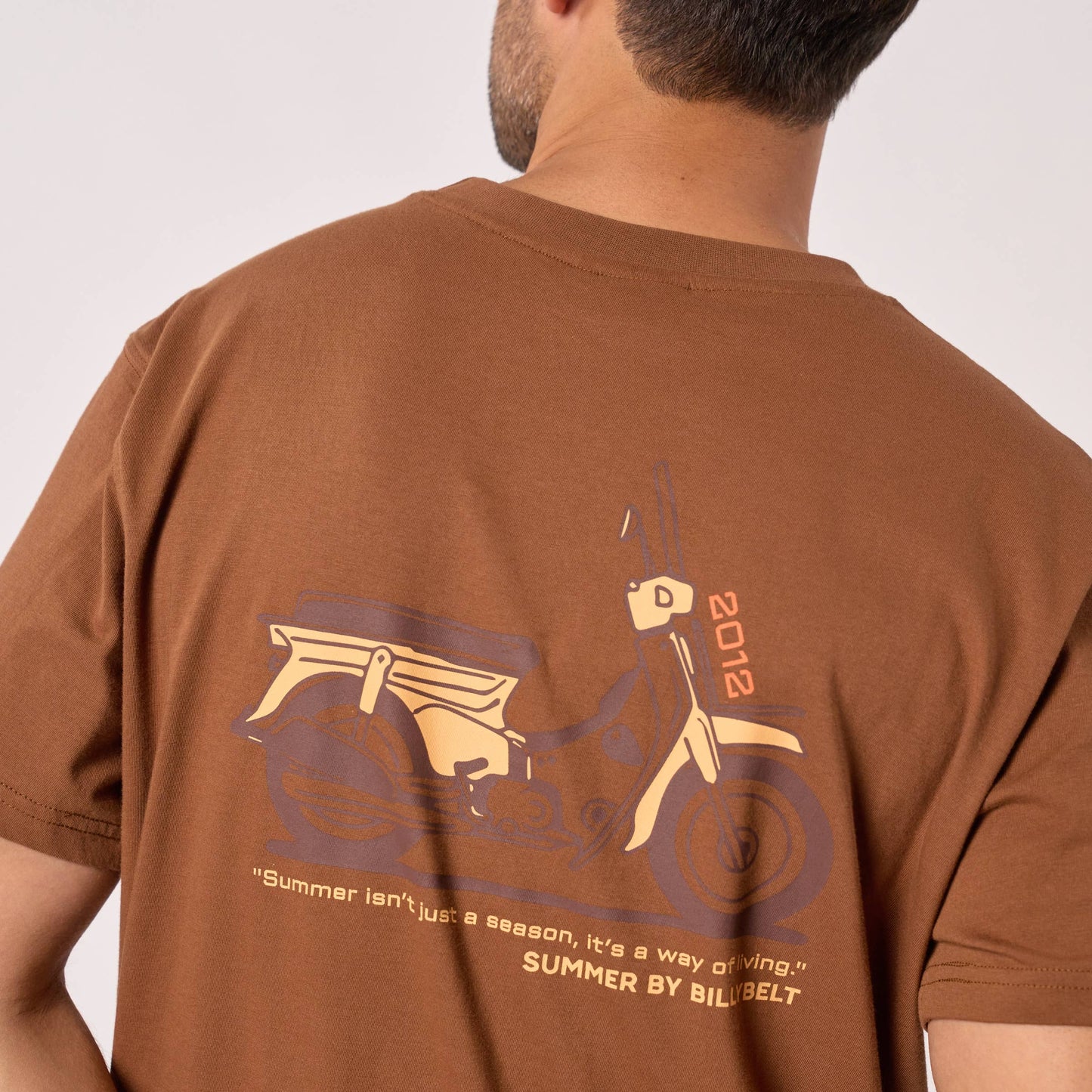 T-shirt Roadtrip in cotone biologico marrone