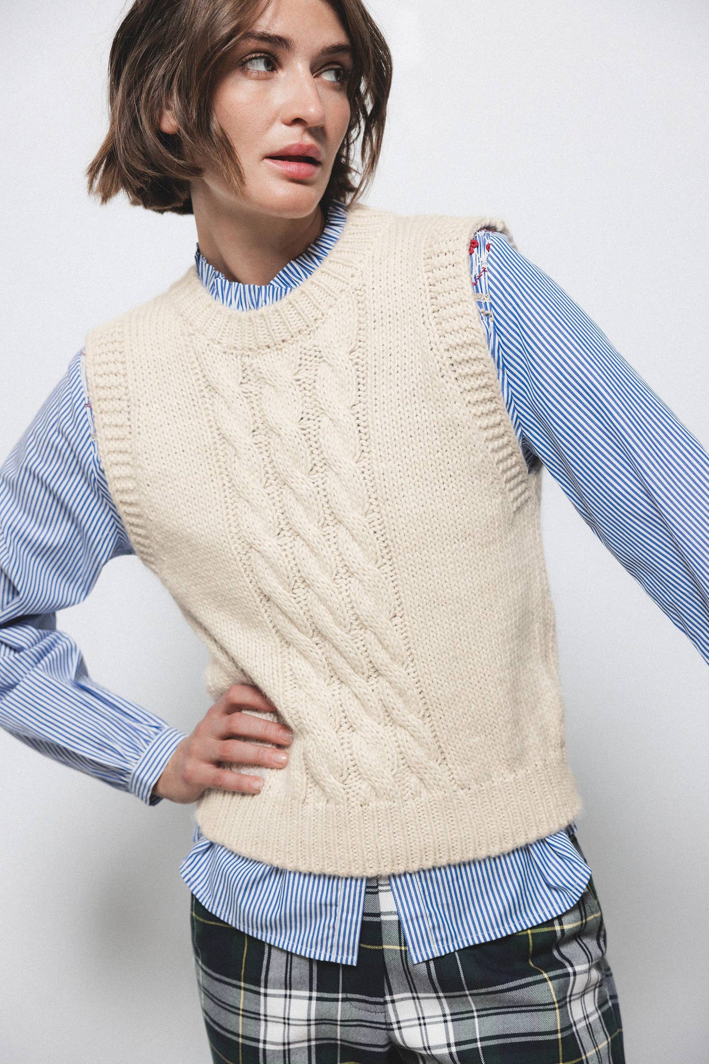 Gilet in maglia strutturata