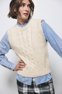 Gilet in maglia strutturata