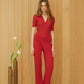 Pantaloni in cotone plissé fine in maglia 3D