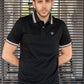 Polo uomo antimacchia in piqué elasticizzato