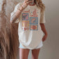 T-shirt oversize grafica Game Day