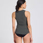 Top aderente in lana Alberte Beluga