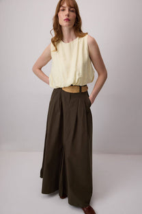 Blusa in modal con effetto palloncino