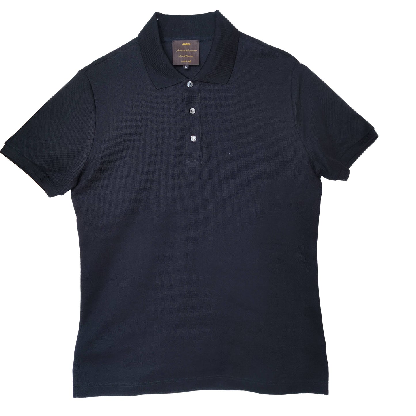 Polo antimacchia in cotone elasticizzato