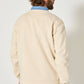 Felpa rétro beige in cotone con ricamo