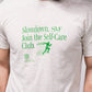 T-shirt in cotone con stampa messaggio