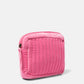 Borsa in velluto trapuntato con logo