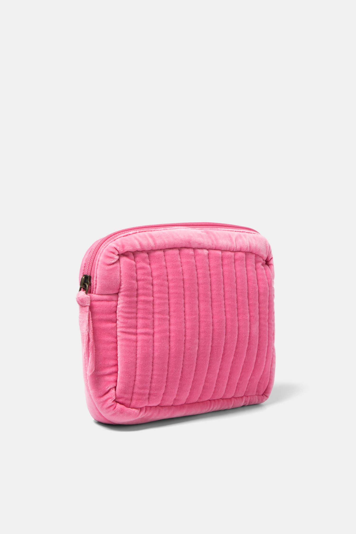Borsa in velluto trapuntato con logo