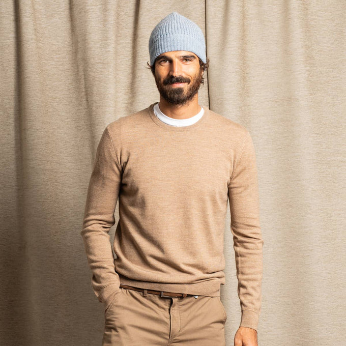 Berretto Stella Ghiacciaio in lana merino e alpaca