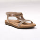 Sandali flat scintillanti con cinturini