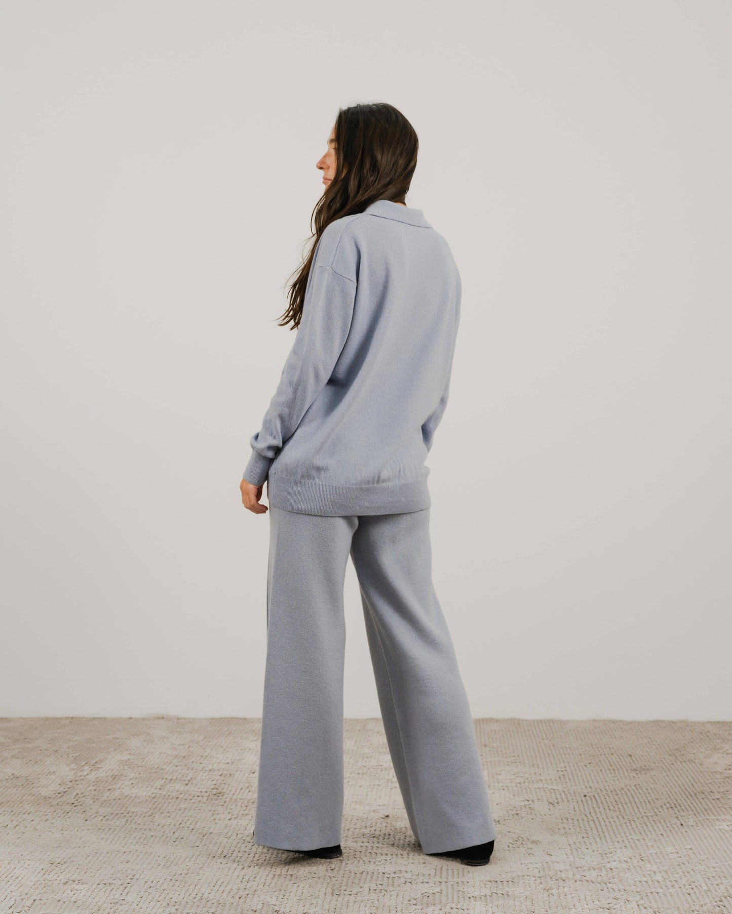 Polo in misto cashmere da donna