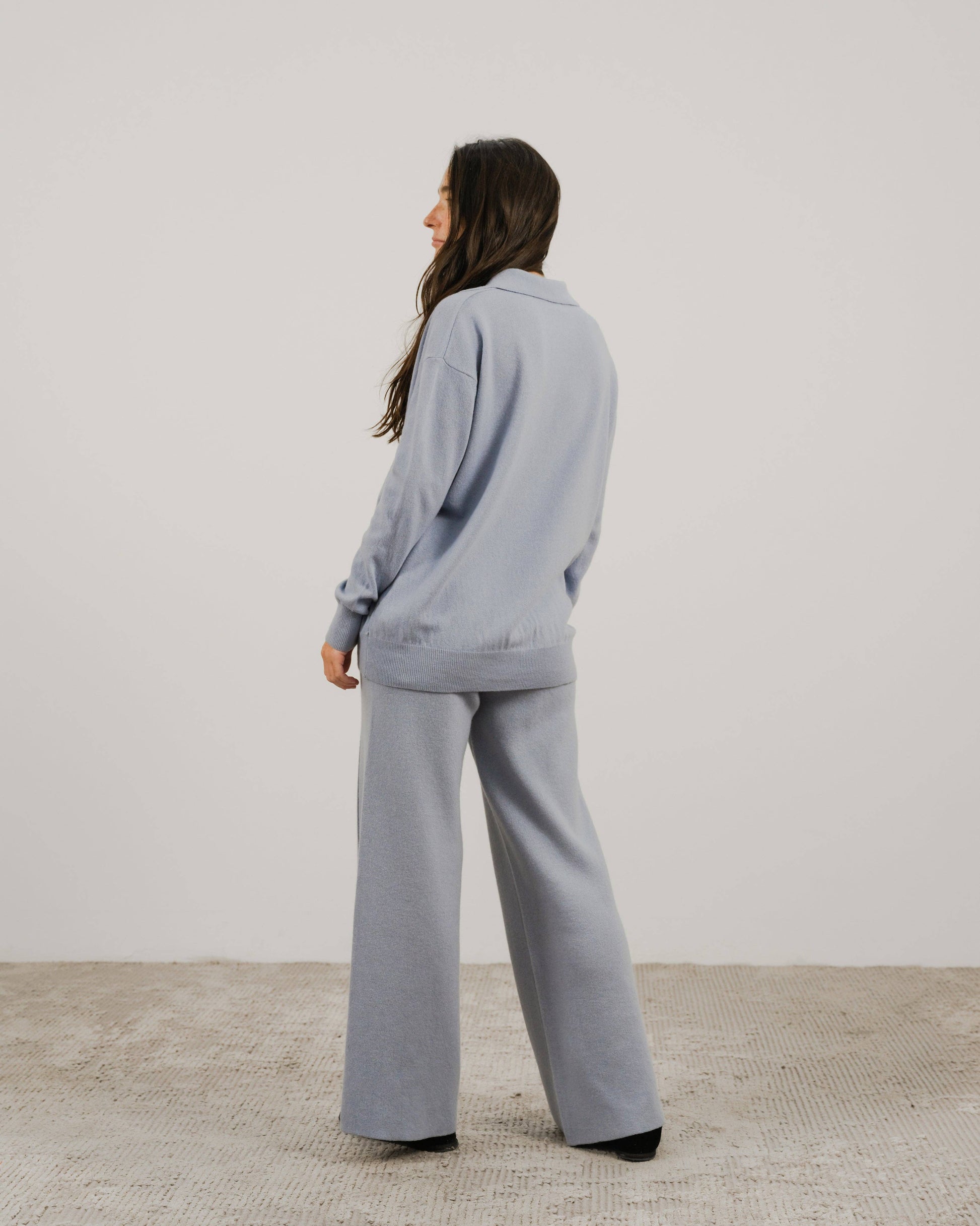 Polo in misto cashmere da donna