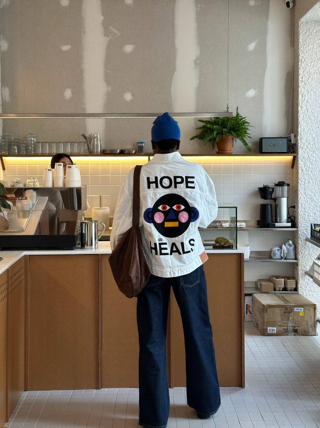 Giacca in denim biologico Hope Heals