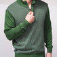 Polo bicolore slim fit con zip in cotone