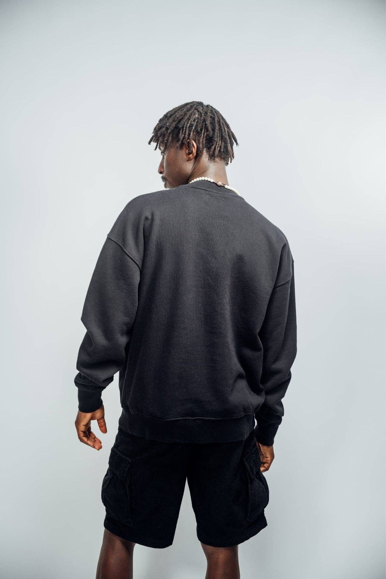 Felpa oversize nera No Bad Days Club