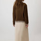 Cardigan in maglia color block