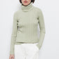 Maglione dolcevita a maglia strutturata