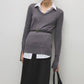 Blusa basic in maglia a trama morbida