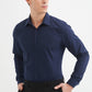Camicia slim fit blu scuro da uomo