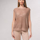 Maglione in maglia aperta laminata